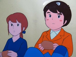 B　母をたずねて三千里　26話　マルコとフィオリーナ　 セル画 　張り付きあり 　アニメ 　日本アニメーション 高畑勲 宮崎駿