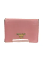 PRADA カードケース レザー ピンク レディース