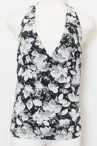 BCBG MAXAZRIA BCBGマックスアズリア 総柄　キャミソール S ブラック系 中古