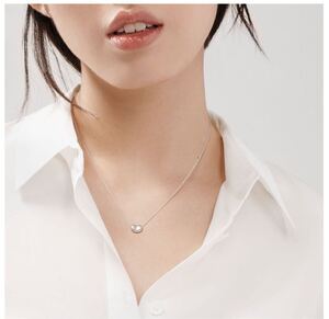 本物★Tiffany&Co. ティファニー★ビーンデザインペンダント　ビーンネックレス美品 スターリングシルバー　エルサ・ペレッティ