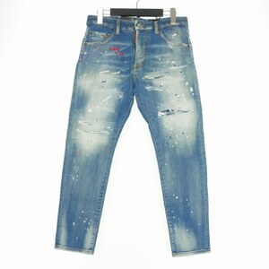 未使用品 ディースクエアード DSQUARED2 22SS Jeans Skinny Dan Cropped デニムパンツ ジーンズ 40 インディゴ S72LB0505 国内正規 レディ