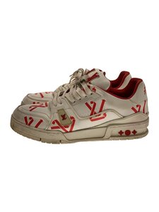 LOUIS VUITTON◆ヨゴレ・ソール減り有/LVトレイラーライン/ローカットスニーカー/US7.5/WHT/LD0272