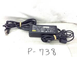 P-738　NEC　製　ADP60DB　仕様　19V　3.16A　ノートPC用ACアダプター　即決品　 