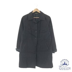 ☆美品☆ Eddie Bauer エディーバウアー アウター トレンチコート 長袖 ひざ丈 スリット レディース ネイビー 901-5499 送料無料 古着