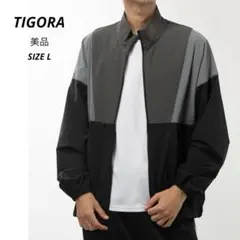 【美品】 TIGORA メンズ ウインドジャケット ストレッチナイロンジャケット