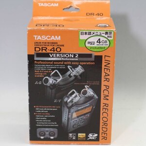 TASCAM タスカム DR-40 リニアPCMレコーダー ICレコーダー◆119f03