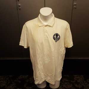 ★RALPH LAUREN　RUGBY ポロシャツ 白　スカル　刺繍　XLサイズ　トップス　シャツ