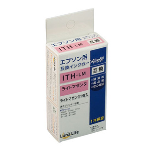 まとめ得 ワールドビジネスサプライ Luna Life エプソン用 互換インクカートリッジ ITH-LM ライトマゼンタ LNEPITH-LM x [3個] /l