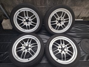 エンケイ ENKEI RPM-F1 17インチ 7.5J +48 PCD100 5穴 中古 社外ホイール 