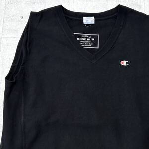 Champion ROSEBUD 別注 ワンピース チャンピオン ローズバッド　　REVERSE WEAVE ノースリーブ ドレス コラボ ヘビー ロング 早3983