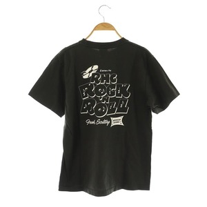 ロンハーマン Ron Herman AMERICAN SOUNDS バックプリントTシャツ カットソー 半袖 クルーネック S 黒 ブラック /MY ■OS レディース