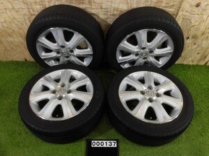 ホンダ 純正15アルミ夏タイヤ4本セット 15×6JJ 4H PCD100 OFF53 ヨコハマECOS ES300 185/55R15 2012年製造 中古品 ZC000137