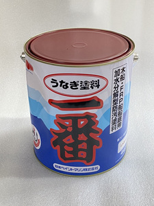 うなぎ一番　レトロレッド　4kg　ヘコミ缶　日本ペイント　B-3