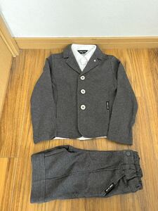 ☆COMME CA ISM コムサイズム☆baby-kid`s【size100】男の子スーツセットアップ上下セット☆おめかし☆正装/おまけ付き