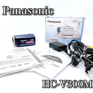 Panasonic パナソニック HC-V300M ビデオカメラ ブルー