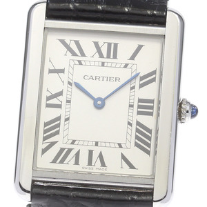 カルティエ CARTIER W5200003 タンクソロLM クォーツ メンズ 保証書付き_845388