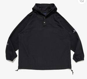 DESCENDANT 24 AW MOLE HOODED LS SHIRT COLOR : BLACK SIZE3(LARGE)