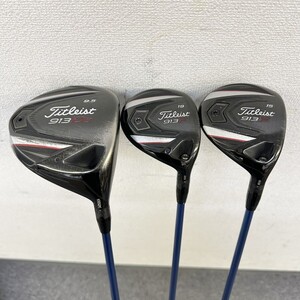 E030-W7-2466 Titleist タイトリスト ドライバー 913D2 9.5°フェアウェイウッド 923F 15°19° フレックスS メンズ 右利き 3本セット