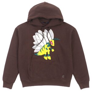 美品▼LOUIS VUITTON ルイヴィトン 22AW GRAPHIC BEE PATCHED HOODIE グラフィック ビーパッチ フーディ プルオーバー パーカー S 正規品