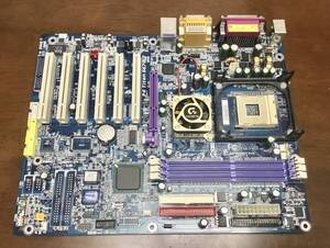 Gigabyte GA-8GE667 Pro Rev. 1.0 Mainboard + Blende P4 Titan 667 Sockel 478 【中古】