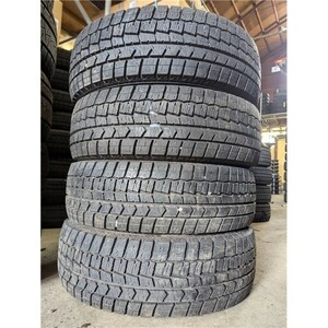 ★送料無料★ 195/65R16 2021年製 9分山 ダンロップ WINTERMAXX WM02 4本/中古スタッドレスタイヤ(冬タイヤ) セレナ N8350_E2