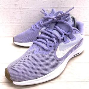 1603◎ NIKE ナイキ 靴 ランニング シューズ スニーカー ローカット レースアップ メッシュ ライトパープル レディース24.0