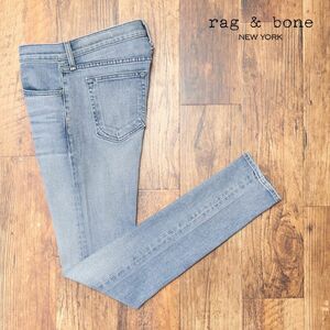 1円/rag＆bone/29インチ/訳 デニムパンツ M1224K880 ストレッチ快適 ウォッシュ加工 スキニー アメリカ製 新品/青/ブルー/jc194/