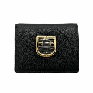 《 未使用 》FURLA フルラ BELVEDERE 二つ折り財布 ブラック 黒 財布 箱付き 袋付き 小銭入れ プレゼント 女性 ウォレット 定番 人気