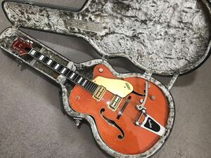 【90年代】GRETSCH グレッチ 6120 寺田楽器 フルアコ エレキギター オレンジ ハードケース付 ロックンロール ロカビリー カントリー 