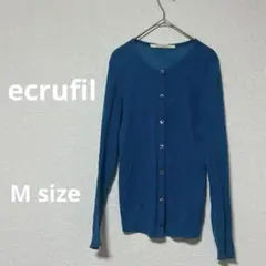 エクルフィル ecrufil カーディガン 長袖 カットソー a1384