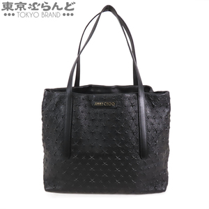 101747190 ジミーチュウ JIMMY CHOO ピムリコ エンボススター トートバッグ ブラック 黒 レザー