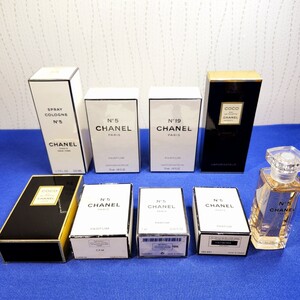 CHANEL シャネル 香水 9点 まとめて◆No.5 50ml 40ml 14ml 7.5ml 7ml×②◆No.19 7.5ml◆COCO 50ml×②◆一部難あり詳細参照◆未使用品