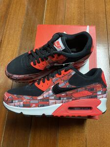 新品未使用！未試着！正規品！NIKE AIR MAX 90 PRNT ATMOS US9.5 27.5cm ナイキ　エアマックス90 プリント　アトモス　WE LOVE NIKE SNKRS