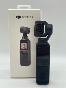 K3472◆ 【動作確認済】 DJI POCKET 2 ポケット２ OP2CP1 小型3軸 ジンバル デジタルビデオカメラ 2020年 撮影機材 箱 付属品有