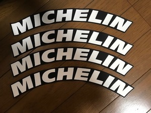 目立つ！かっこいい！ミシュラン　MICHELINロゴ　タイヤ用ラバーデカール　送料サービス　検索用：レタリング ステッカー