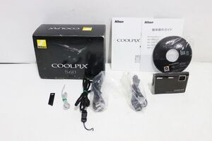 F516H 099 【バッテリー・充電器欠品】 Nikon ニコン コンパクトデジタルカメラ COOLPIX S60 現状品 ジャンク