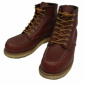 美品 定価41,690円◇RED WING 9106 6インチ クラシックモック ワークブーツ 赤茶 編み上げブーツ レッドウイング USA製 1円スタート