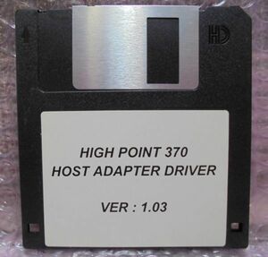 HIGH POINT370　 HOST ADAPTER DRIVER VER:1.03　フロッピーディスク【FD】ジャンクでお願いします。(9)