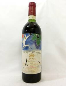 1000円スタート 酒 CHATEAU MOUTON ROTHSCHILD 1982年 750ml 7度未満 シャトー ムートン ロートシルト 果実酒 未開栓 WHO 酒U503