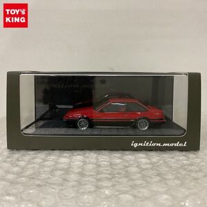 1円〜 イグニッションモデル 1/43 トヨタ スプリンタートレノ AE86 2ドア GT-Apex レッド/ブラック