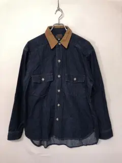 90’s 古着 BEAVER STATE エルボーパッチ デニムワークシャツ