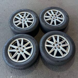 【5475] 205/60R16 4本セット冬タイヤBRIDGESTONE BLIZZAK VRX3 バリ山【2022年】アルミンホイール 16x6 1/2J PCD114.3/5H