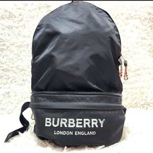 1円【現行美品】BURBERRY バーバリー バーバリーロンドン コンバーチブル 2wayバッグ バックパック ウエストバッグ リュック 黒 ブラック