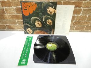 【LP】The Beatles ビートルズ Rubber Soul ラバー・ソウル AP-8156 帯付き（切れあり） レコード 【1710mk】