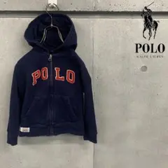 POLOラルフローレン　ジップパーカー　ネイビー　キッズ95相当