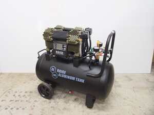 ☆【3T1206-6】 HAIGE ハイガー産業 エアーコンプレッサー 100V 36L オイルレス アルミタンク ジャンク