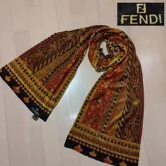 FENDI フェンディ 起毛 ストール made initaly イタリア製