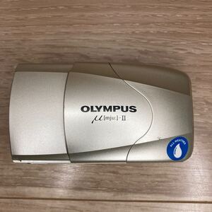 1円スタート OLYMPUS オリンパス mju μ II コンパクトフィルムカメラ 外観キレイ・動作未確認