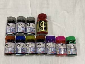 1円〜 【１円スタート! 】 ガイアカラー プラモデル塗料 11本セット プレミアムレッド 15ml gaia color 模型 ガイアノーツ 【未使用】