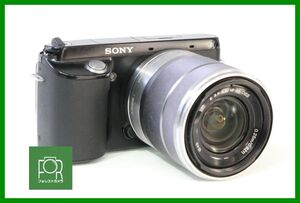 実用難あり■SONY NEX-F3 ブラック (0010188) / E 18-55mm F3.5-5.6 OSS (7317292) ■バッテリー付き・チャージャーなし■11244